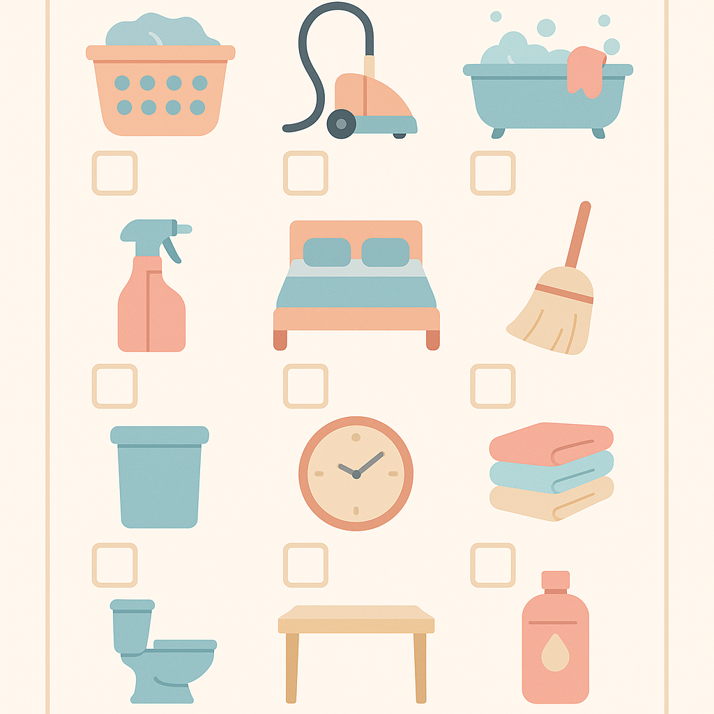 ADHD Friendly Cleaning Checklist: Low-Effort Routine Planner
